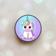 Держатель для смартфона / планшета попсокет Popsocket Черный :: Единорог (принт 103) - изображение 1