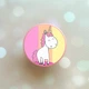 Держатель для смартфона / планшета попсокет Popsocket Розовый :: Единорог (принт 104) - изображение 1