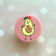 Держатель для смартфона / планшета попсокет Popsocket Розовый :: Малыш авокадо (принт 309) - изображение 1