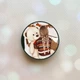 Держатель для смартфона / планшета попсокет Popsocket Черный :: Девочка с мишкой (принт 117) - изображение 1