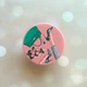Держатель для смартфона / планшета попсокет Popsocket Розовый :: Туфельки и цветы (принт 225) - изображение 1