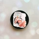 Держатель для смартфона / планшета попсокет Popsocket Черный :: Девушка с газетой (принт 31) - изображение 1