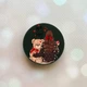 Держатель для смартфона / планшета попсокет Popsocket Черный :: Девушка с мишкой (принт 188) - изображение 1