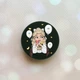 Держатель для смартфона / планшета попсокет Popsocket Черный :: Украинка со сладостями (принт 175) - изображение 1