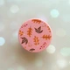 Держатель для смартфона / планшета попсокет Popsocket Розовый :: Осенние листья (принт 107) - изображение 1