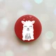 Держатель для смартфона / планшета попсокет Popsocket Красный :: Лама (принт 94) - изображение 1