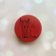 Держатель для смартфона / планшета попсокет Popsocket Красный :: Лиса (принт 126) - изображение 1
