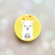 Держатель для смартфона / планшета попсокет Popsocket Желтый :: Лама (принт 94) - изображение 1