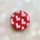 Держатель для смартфона / планшета попсокет Popsocket Красный :: Ламы розовые (принт 101) - изображение 1