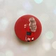 Держатель для смартфона / планшета попсокет Popsocket Красный :: Девушка с кофе (принт 137) - изображение 1