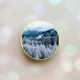 Держатель для смартфона / планшета попсокет Popsocket Желтый :: Зимние горы (принт 164) - изображение 1
