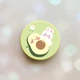 Держатель для смартфона/планшета попсокет Popsocket Желтый :: Авокадо и зайчонок (принт 311) - изображение 1