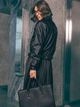 Бомбер женский на молнии с кулиской из эко кожи Seventeen 2XL-3XL Черная 2245.6263 - изображение 2