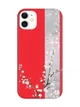 Матовый красный чехол на iPhone 11 :: Цветущая сакура (принт 285) - изображение 1