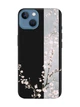 Матовый черный чехол на iPhone 13 :: Цветущая сакура (принт 285) - изображение 1