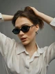 Очки солнцезащитные овальные Eyes черные - изображение 4