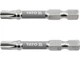 Насадка отверточная TORX T30 х 50 мм. HEX 1/4", покрытая никелем, 2 шт. YATO (YT-78035) - изображение 1