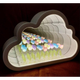 Настольная лампа ночник бесконечное зеркало тюльпаны в тучке led night lamp cloud белая (D-2019092076) - изображение 1