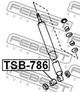 Втулка амортизатора Febest (TSB-786) - изображение 2