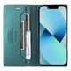 Чохол книжка на магніті G01 для iPhone 13 зелений гаманець - зображення 4