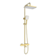 Душова колона Mixxus Premium VIRGO 009-J BRUSHED GOLD з термостатичним змішувачем, 3 функції (MІ6649) - зображення 1