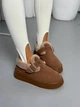 Женские зимние слипоны ShoesBand Рыжие натуральная замша 38 (24-24,5 см) (S57091-1з) - изображение 1