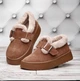 Женские зимние слипоны ShoesBand Рыжие натуральная замша 38 (24-24,5 см) (S57091-1з) - изображение 2