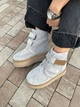 Жіночі зимові уггі ShoesBand Сірі натуральна замша на липучках 38 (24,5 см) (S39181-2з) - зображення 1