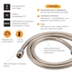 Шланг Lidz Niagara 06 1,5-1,7 м LDNIA06CRM35454 Chrome - зображення 3