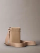 Чоловіча сумка через плече Calvin Klein (198294087514) Monogram Logo Flap Phone бежева - зображення 2