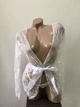 Жіночий мініатюрний халат накидка з трусиками Sexy One Size (XS/S) білий (8-178) - зображення 3