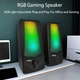 Комп'ютерна акустика колонки для ПК JEDEL S523 |2x3W, BT5.0, AUX| з RGB підсвічуванням Black - зображення 2
