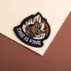 Шеврон на липучке This is fine 7,6х7,1 см, вышитый патч нашивка шеврон смешной - изображение 9