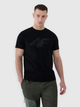 Футболка бавовняна довга чоловіча 4F 4FWMM00TTSHM2257-20S XL Чорна (5905700343639) - зображення 1