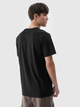 T-shirt męski bawełniany 4F 4FWMM00TTSHM2257-20S L Czarny (5905700343646) - obraz 5