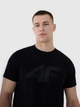 T-shirt męski bawełniany 4F 4FWMM00TTSHM2257-20S L Czarny (5905700343646) - obraz 8