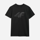 Футболка бавовняна довга чоловіча 4F 4FWMM00TTSHM2257-20S XL Чорна (5905700343639) - зображення 9