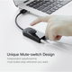 Звуковая карта Ugreen CM129 USB to AUX jack, TRS (Mic + Ear) Black (40964) - изображение 4