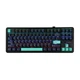 Механічна бездротова (Bluetooth + 2,4G) клавіатура з HOT SWAP AULA F87Pro RGB Gray wood switch V3 УКР/АНГЛ BLUE/BLACK (F87BB) - зображення 1