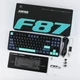 Механічна бездротова (Bluetooth + 2,4G) клавіатура з HOT SWAP AULA F87Pro RGB Gray wood switch V3 УКР/АНГЛ Sea Salt Blue (F87PROSSB) - изображение 2