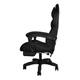 Кресло геймерское Dunmoon 24243 с подставкой для ног Black - изображение 5