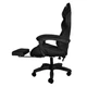 Кресло геймерское Dunmoon 24243 с подставкой для ног Black - изображение 6