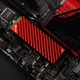 Охлаждающий радиатор Jonsbo Heatsink NVMe M.2 2280 алюминиевый сплав с термопрокладками Красный (J2280-RED) - изображение 5