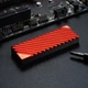 Охлаждающий радиатор Jonsbo Heatsink NVMe M.2 2280 алюминиевый сплав с термопрокладками Красный (J2280-RED) - изображение 6