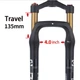 Вилка для фэтбайка Bolany 26х4.0" 120мм Disc 1-1/8" усиленная для fatbike Черная - изображение 12