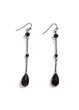 Жіночі сережки Black Drops (1650-01) Чорний - No Brand - зображення 4