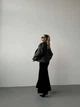 Куртка эко кожа на подкладке 48-52 oversized графит (715ІР) - изображение 2