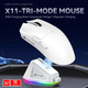 Беспроводная Мышь ATTACK SHARK X11 Красная 2.4G/Bluetooth/Провод, Сенсор PAW3311 22000 DPI - изображение 3