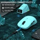 Игровая Мышь AJAZZ AJ159 APEX Blue 2.4G/Bluetooth/Кабель Магнитная Зарядная Док-Станция С Экранчиком, PAW3950, 42K DPI, 56g. - изображение 7