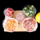 Пакети на гумці для зберігання продуктів / їжі у холодильнику, харчові плівки - кришки на тарілку, 50 шт, прозорі (98021981) - зображення 8